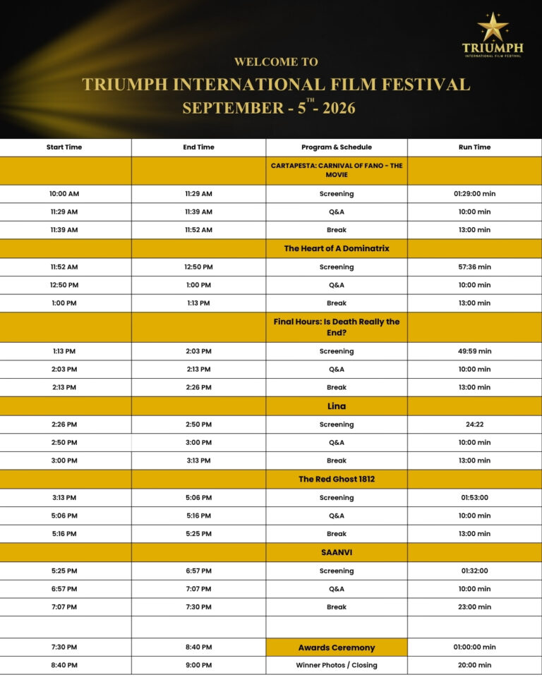 Triumph International Film Festival 2026
